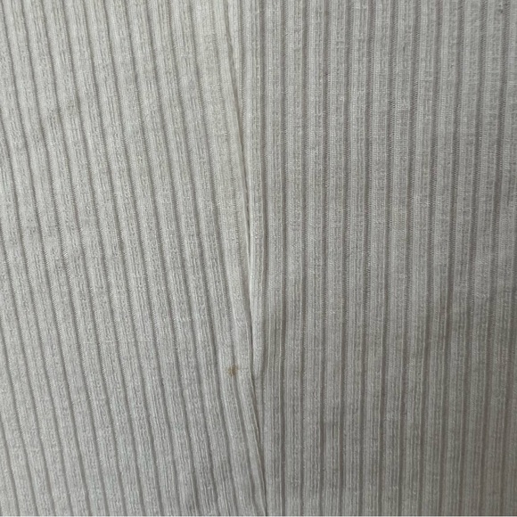 REFORMATION Marten Ivory Ribbed Bodysuit Large Closet Staple Capsule Wardrobe - Picture 11 of 12